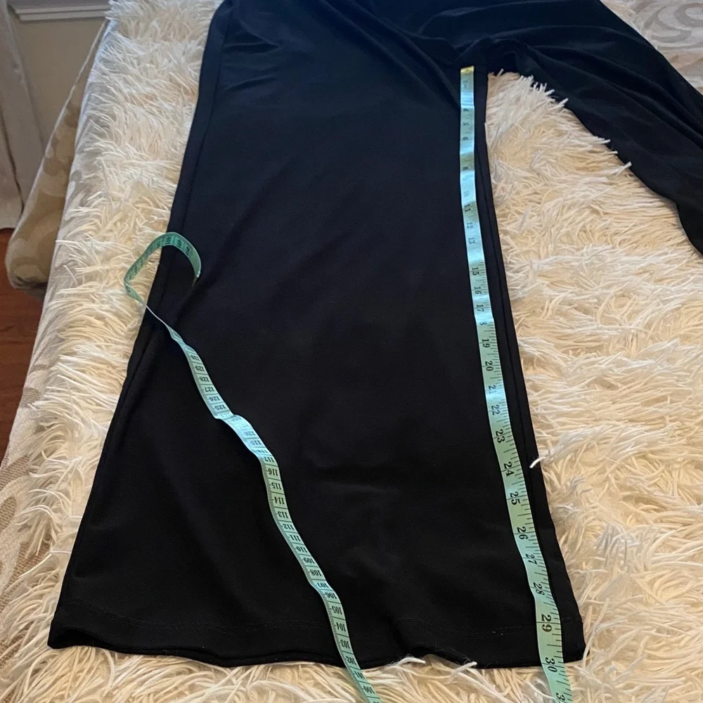 Nightway Black Off Shoulder Wide Leg Jumpsuit Petite 4P Elegant Cocktail Evening - Picture 8 of 9